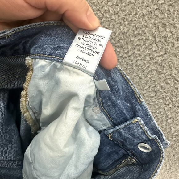 PISTOLA Presley High Rise Relaxed Roller Jeans sz 25 Blue Light Wash Distressed - Picture 5 of 7